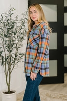 One Eleven North Rustic Rhythm Plaid Button Down Womens