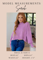 Zenana Beyond the Basics Pullover in Violet Tops