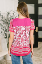 Say That You Need Me Contrast Detail Blouse Womens