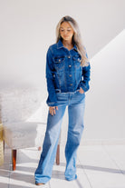 Risen Sea Spray Frayed Denim Jacket