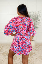 One Eleven North Seems Okay Abstract Print Romper Womens