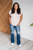 Wasabi + Mint Selfishly Mine T-Shirt in Taupe Tops
