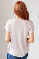 Wasabi + Mint Selfishly Mine T-Shirt in Taupe Tops