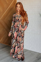 One Eleven North Send it Over Faux Wrap Maxi Dress Ave Shops