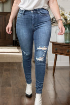 Judy Blue Sent From Above Distressed Skinnies BoutiqueSimplified