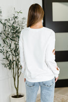 PREORDER: Sequin Pumpkin Bow Pullover Womens
