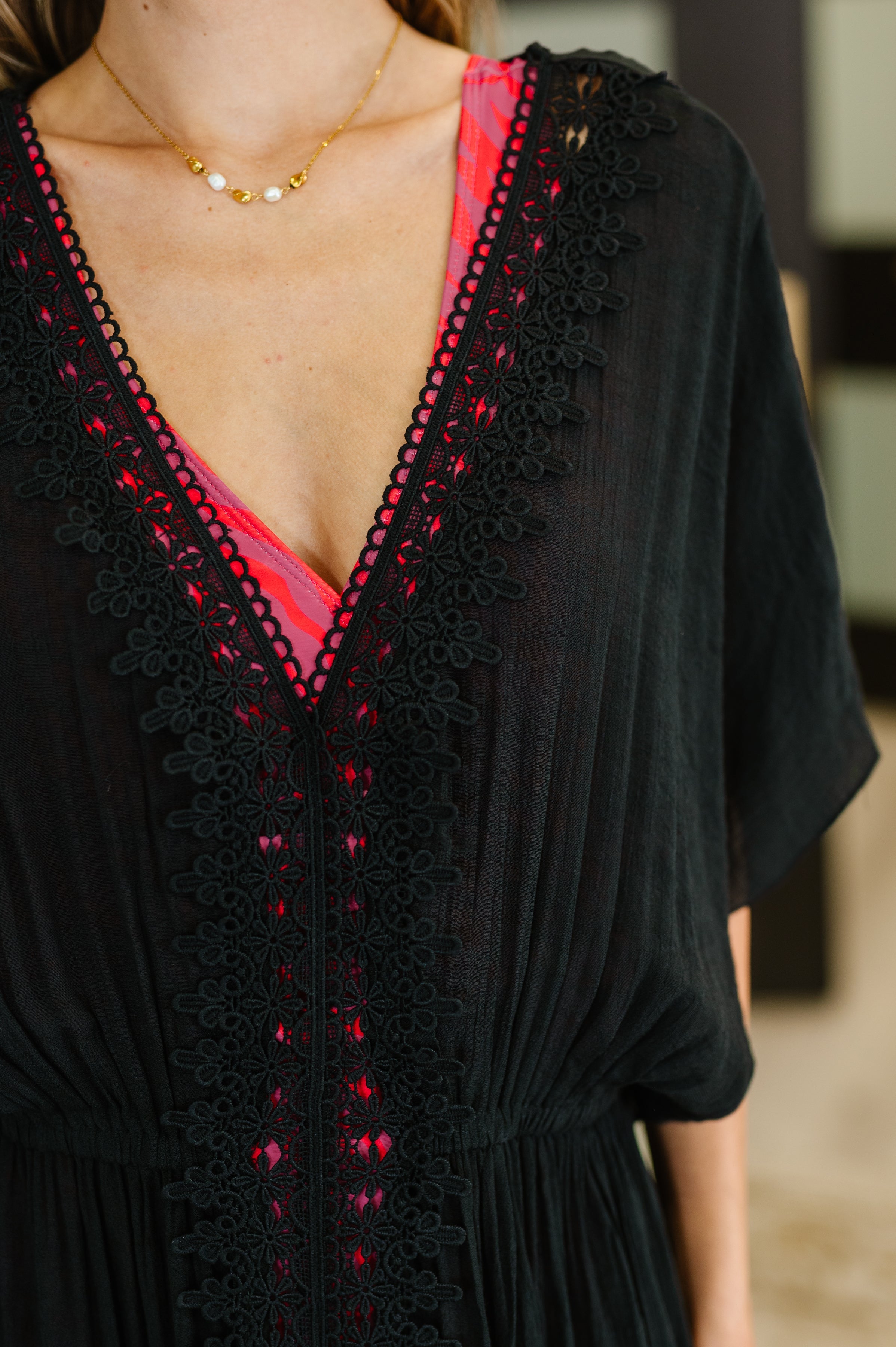 Hyfve Serena Sands Swim Cover Up in Black Womens