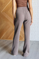 Rae Mode Set Process Mineral Wash Waffle Knit Pants in Brown Ave Shops