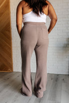 Rae Mode Set Process Mineral Wash Waffle Knit Pants in Brown Ave Shops