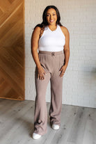 Rae Mode Set Process Mineral Wash Waffle Knit Pants in Brown Ave Shops