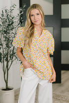 Seven Days a Week Balloon Sleeve Blouse Womens