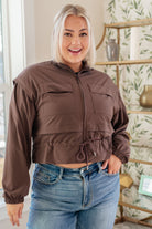 Rae Mode She's Got Game Cropped Jacket in Brown Layers