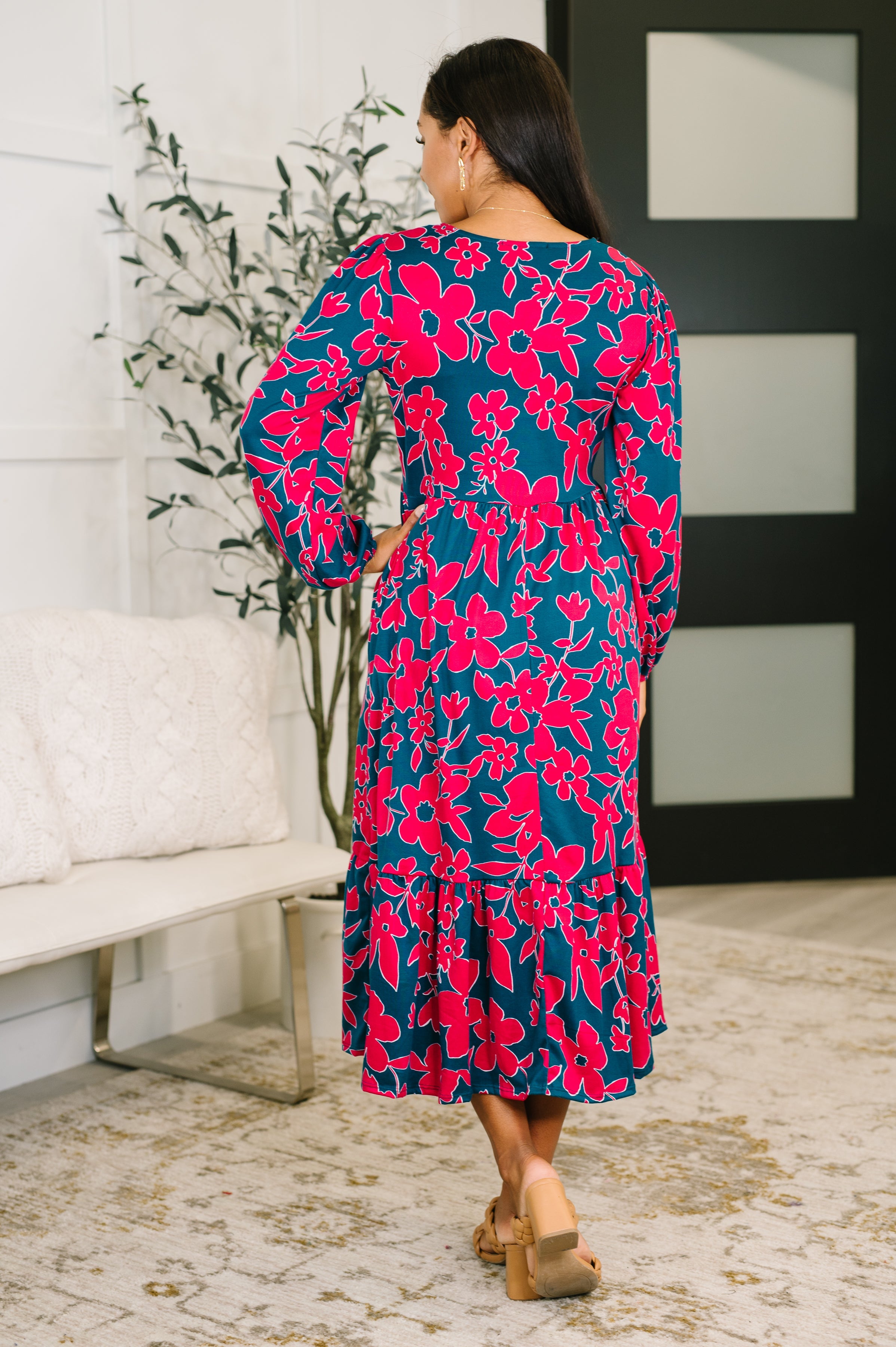 Haptics She's Just the Girl for Me V-Neck Dress Womens