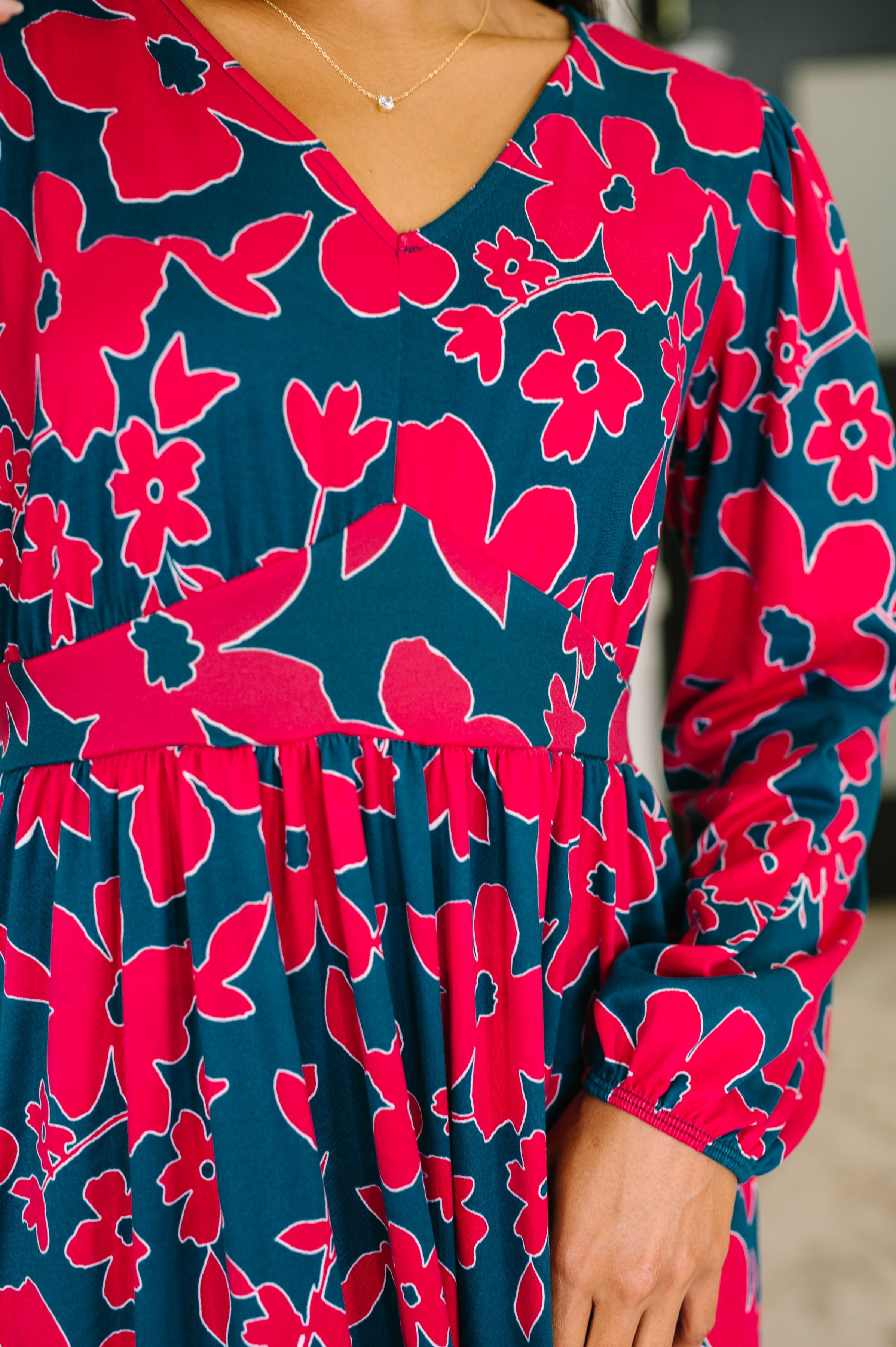 Haptics She's Just the Girl for Me V-Neck Dress Womens