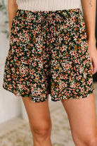 YMI Short Notice Tiered Shorts in Tiny Flower Field Womens