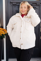 Jodifl Shrouded in Sherpa Coat in White Layers