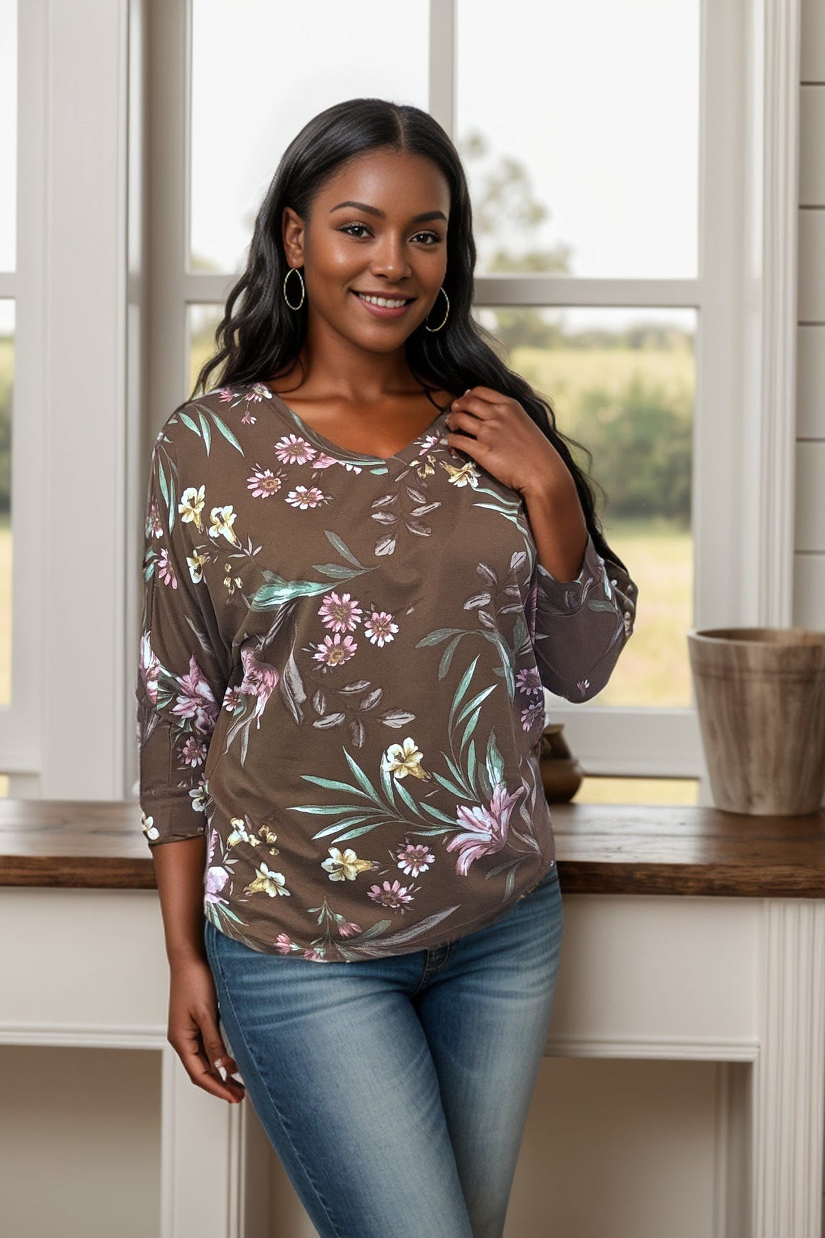 Honey Me Signs of Love Floral Dolman