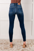 Judy Blue Skylar Mid Rise Thermal Vintage Skinny Jean Womens
