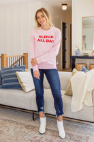 Sleigh All Day Sweatshirt In Pink Ave Shops