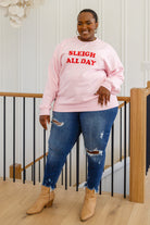 Sleigh All Day Sweatshirt In Pink Ave Shops