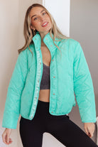 BiBi Slightly Distracted Puffer Turquoise Jacket Layers
