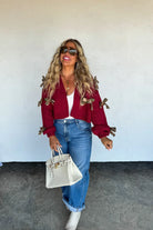 PREORDER: Blakeley Sloane Bow Knit Cardigan Womens
