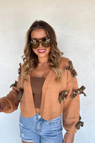 PREORDER: Blakeley Sloane Bow Knit Cardigan Womens