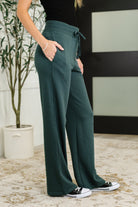 Mono B Slow Mornings High Waisted Sweats in Jungle Green Womens