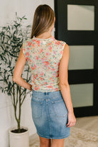 Kori America Snatched & Sassy Sheer Layering Top in Chartreuse Womens