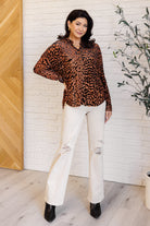 Jodifl So Fierce Animal Print Blouse Ave Shops