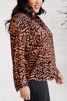 Jodifl So Fierce Animal Print Blouse Ave Shops