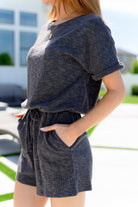 One Eleven North So Sure Short Sleeve Romper Jumpsuits & Rompers