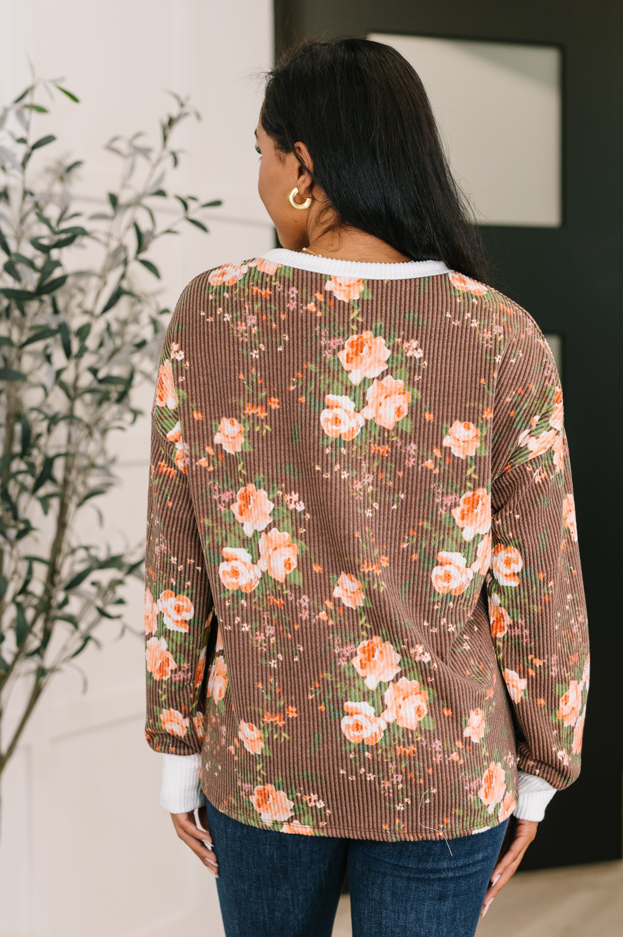 7th Ray Somebody to Lean On Cable Ribbed Top Womens