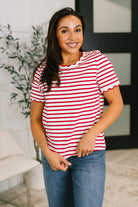 One Eleven North Something New Scalloped Hem Top Womens