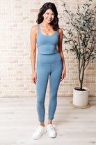 Rae Mode Somewhere to Start Leggings in Dusty Blue Ave Shops