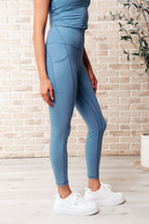 Rae Mode Somewhere to Start Leggings in Dusty Blue Ave Shops