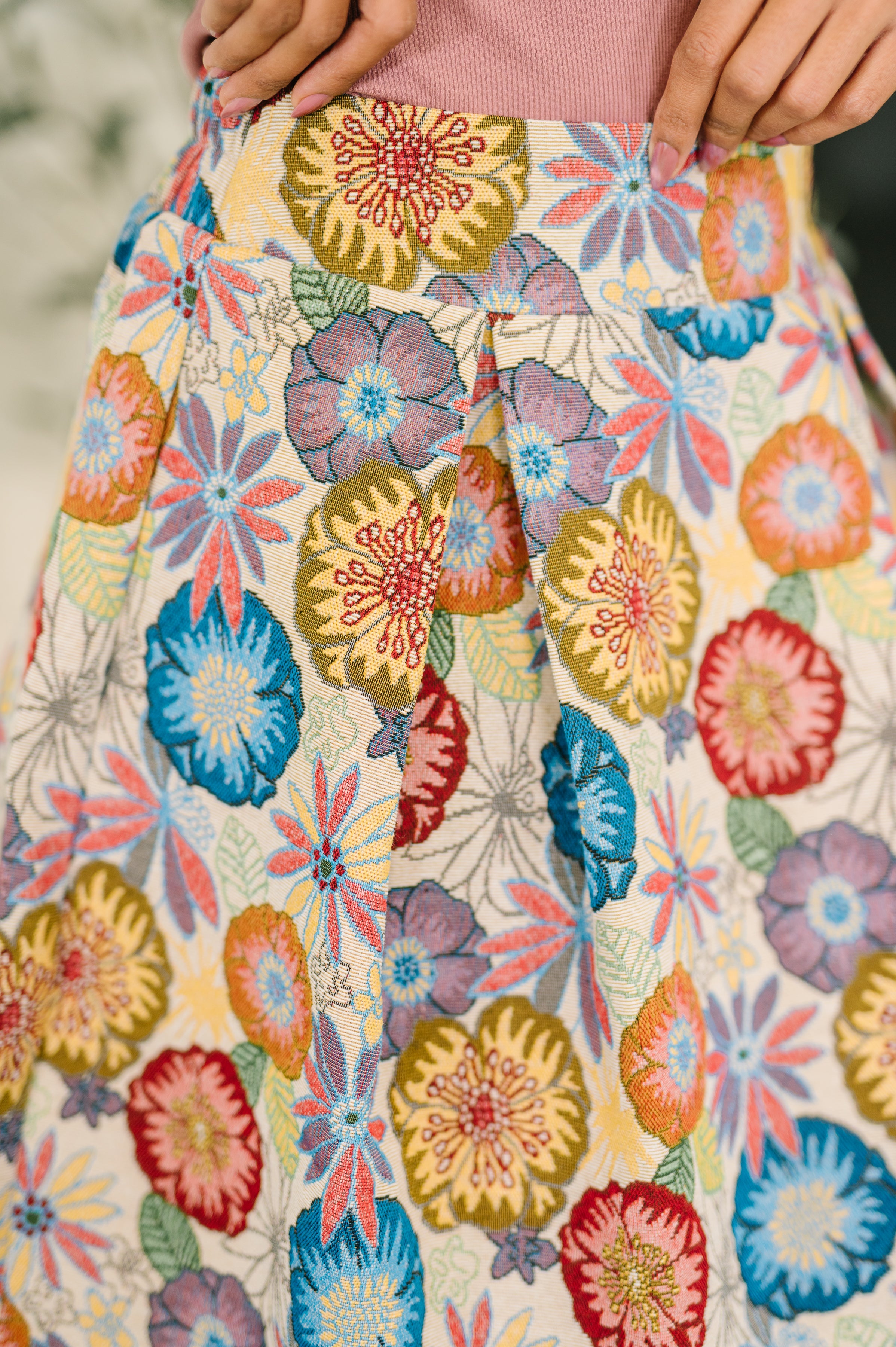 Oddi Sound Mind Floral A Line Midi Skirt Womens