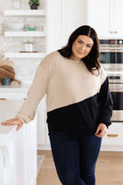 Sew in Love Split Decision Color Block Cargo Sleeve Top Tops