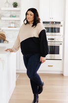 Sew in Love Split Decision Color Block Cargo Sleeve Top Tops
