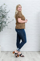 Hailey & Co Spotted Animal Print Blouse Final Sale Ave Shops