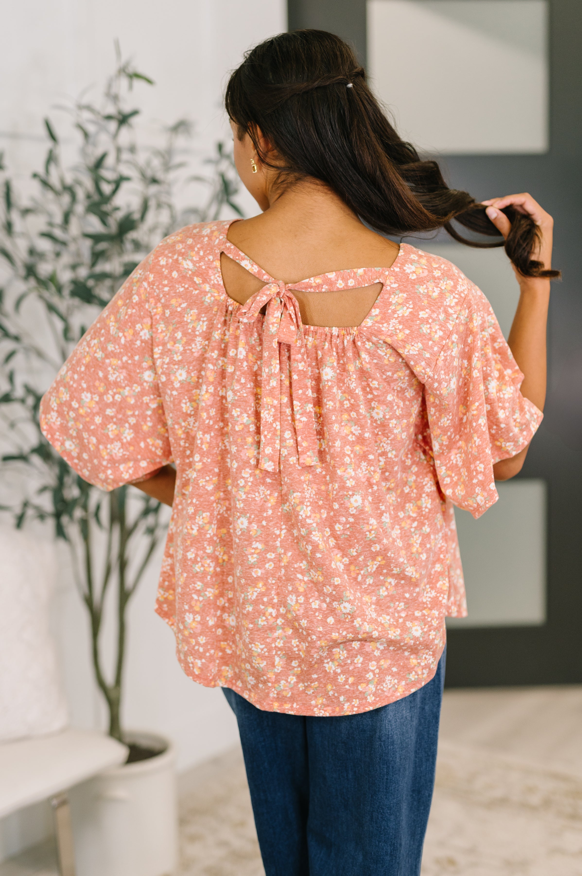 Haptics Spring Breeze Square Beck Top in Dusty Rose Womens