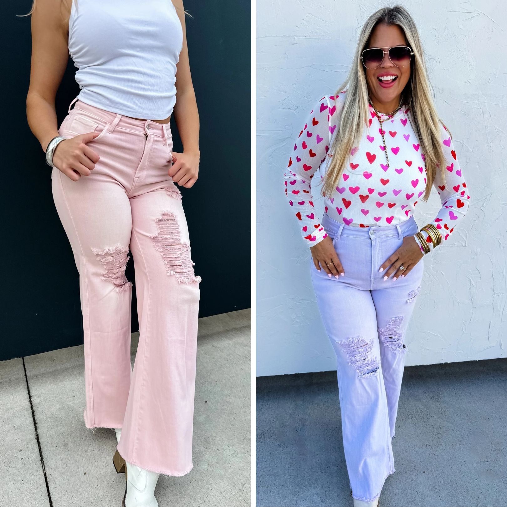 PREORDER: Pastel Blakeley Distressed Jeans in Two Colors Ave Shops