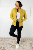 Rae Mode Staying Swift Activewear Jacket in Yellow Pear Activewear