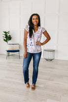 Sew in Love Still the One Lace Sleeve Floral Top Tops