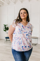 Sew in Love Still the One Lace Sleeve Floral Top Tops