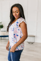 Sew in Love Still the One Lace Sleeve Floral Top Tops