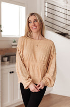 Hailey & Co Streets of Prague Top In Peach Final Sale Ave Shops
