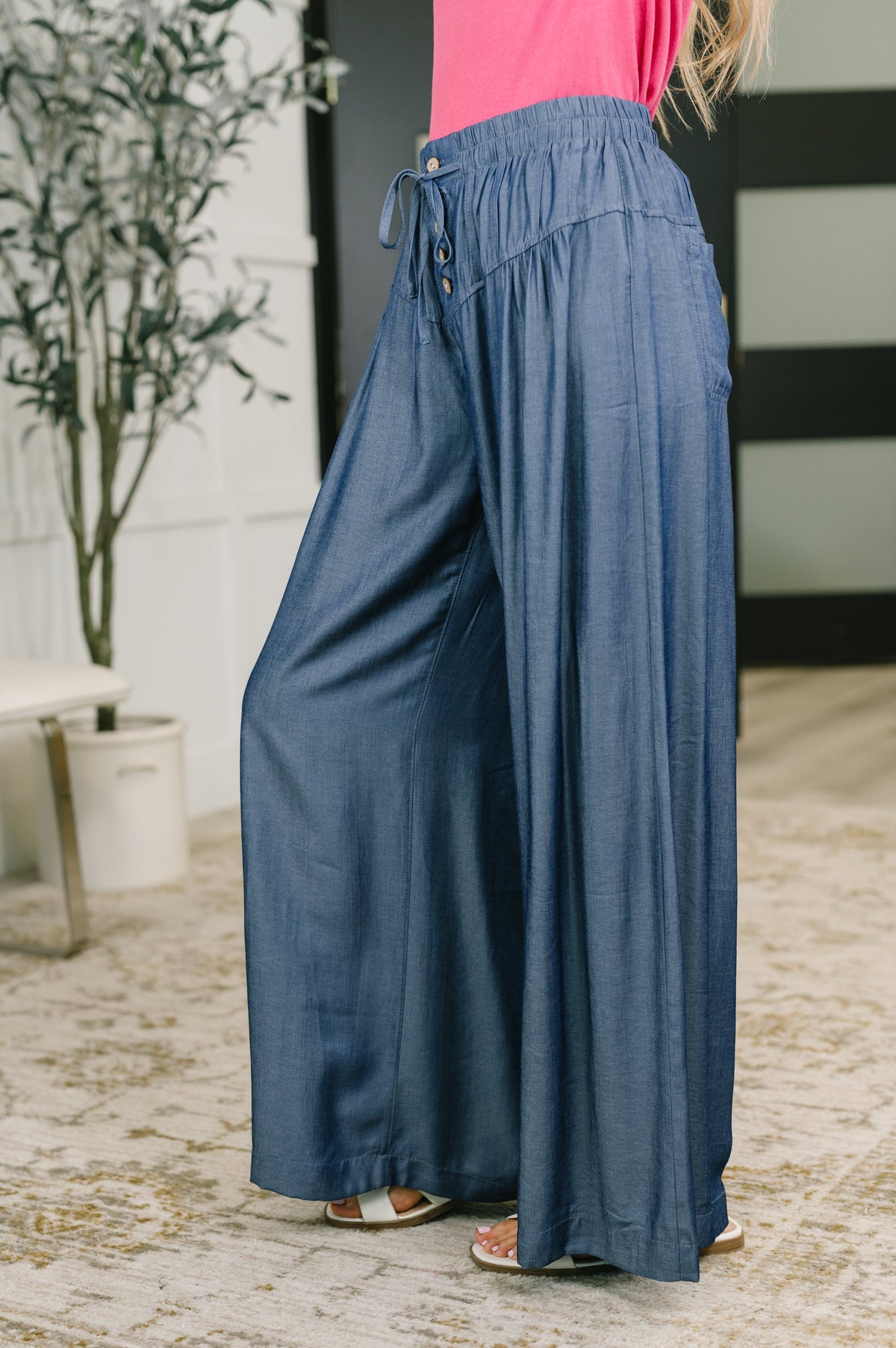 Haptics Stroll With a Friend Wide Leg Bottoms Womens