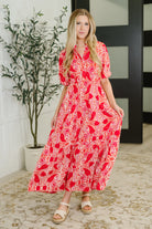 One Eleven North Strolling By Floral Maxi Dress Womens