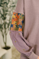 In Loom Subtle Breeze Floral Patchwork Pullover Womens